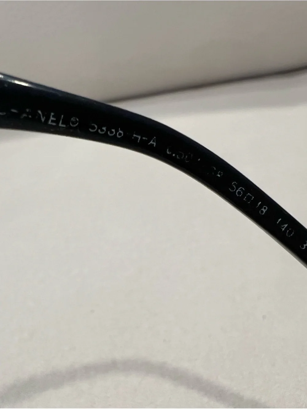 PRE-LOVED CHANEL Pearl Polarized Winter Butterfly Sunglasses, Black